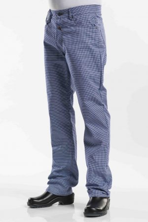 מכנס שף GEANS  ג'ינס כחול בהיר עם דוגמא