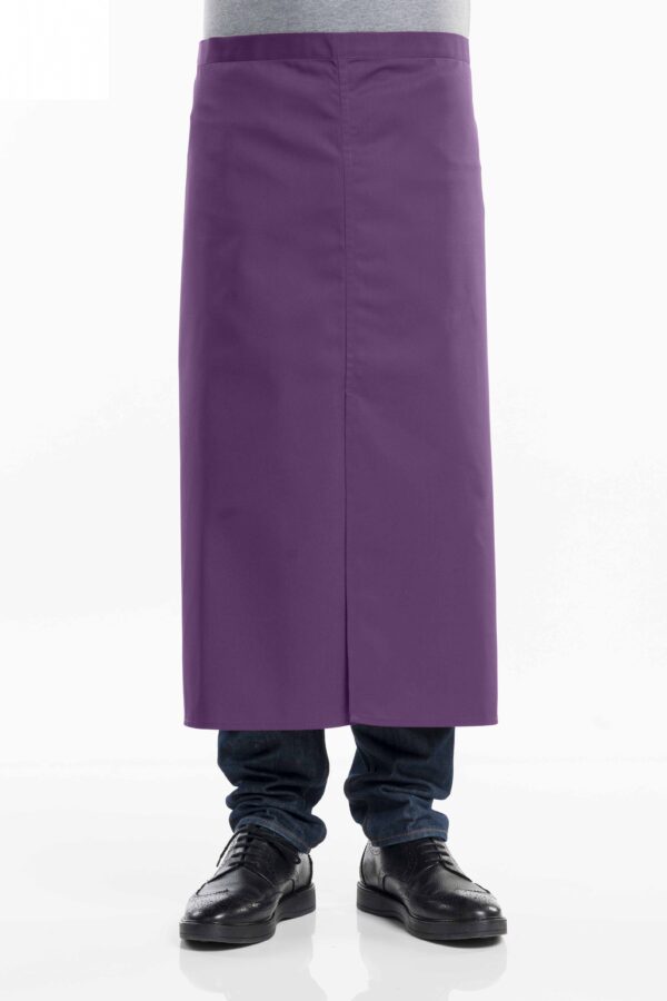 סינר מותן ארוך שסע מרכזי AUBERGINE סגול