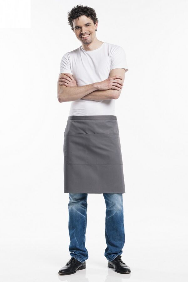 סינר מותן 3 כיסים צבע GREY אפור